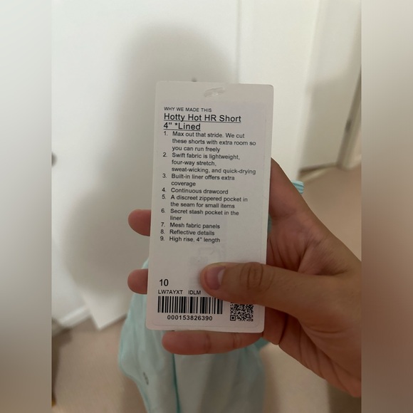 NWT Lululemon Hotty Hot High-Rise Lined Short 4" IdealMint - Picture 8 of 8